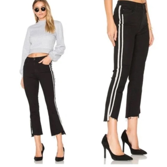 MOTHER Insider Crop Step Fray Guilty Racer - Picture 1 of 12